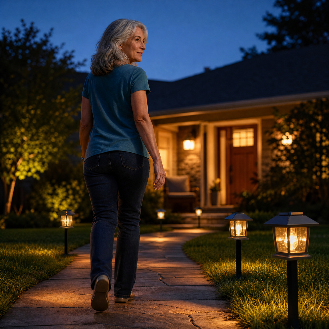 Lumeria™ – Vintage Solar Pathway Lanterns (2-pack)