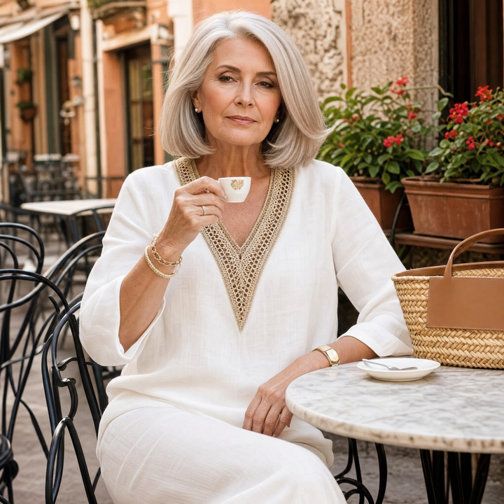 Lunavia™ – Crochet V-Neck Set