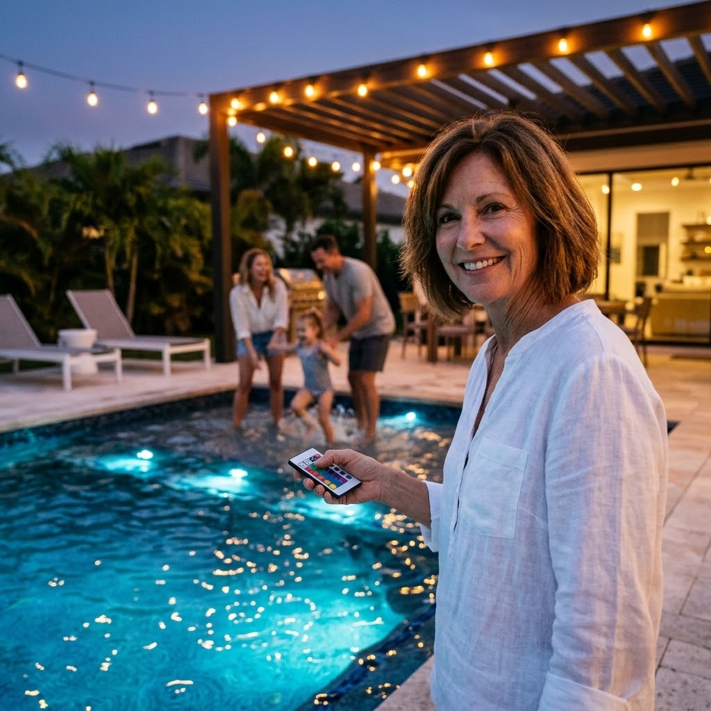 LumaGlow™ – Submersible Pool Light with Remote
