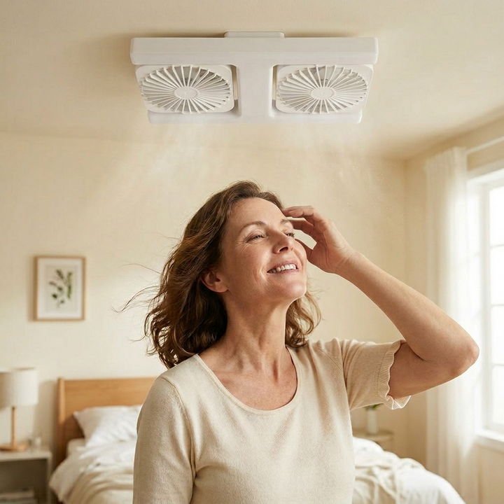 Breezo™ – Screw-In Ceiling Fan with LED Light