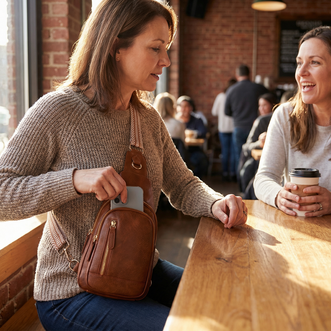 Carvia™ – Multi Pocket Crossbody Sling Bag