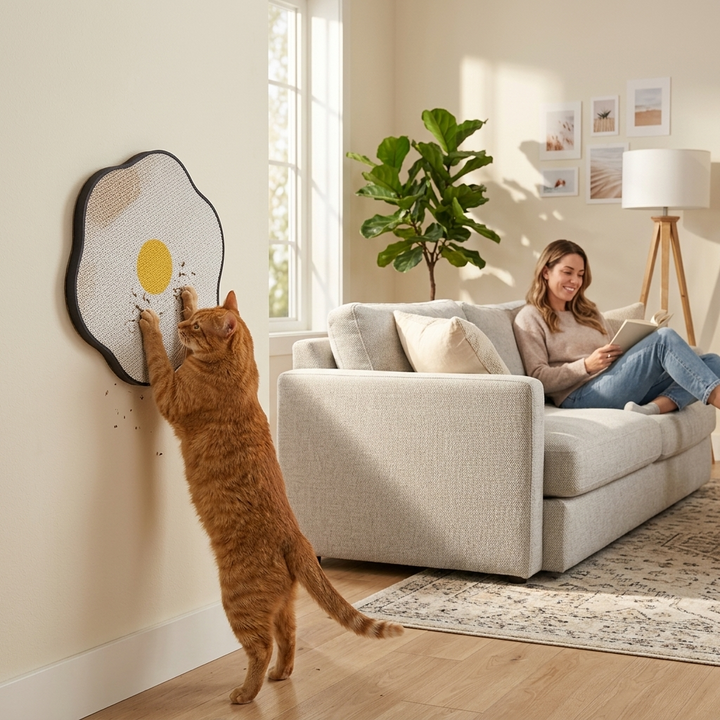 Pawbloom™ – Flower Shaped Wall Mounted Cat Scratcher