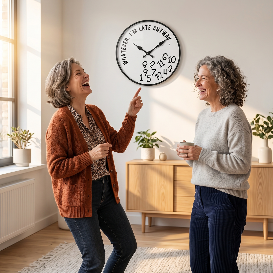 Lateley™ – Funny Silent Wall Clock with Messy Numbers
