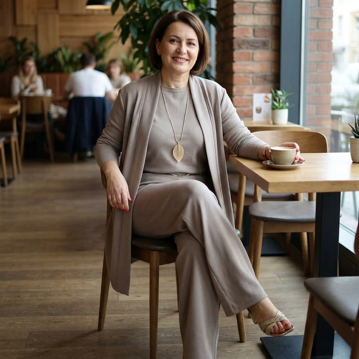 Vivara™ – Three Piece Matching Set with Longline Cardigan