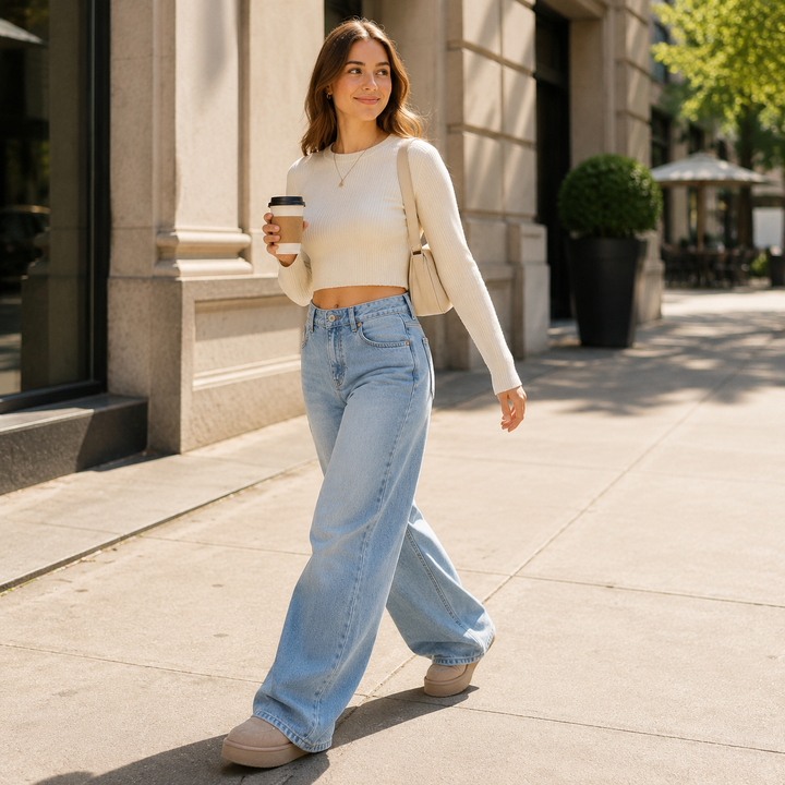 Lunavia™ – Vintage Relaxed-Fit Wide-Leg Jeans