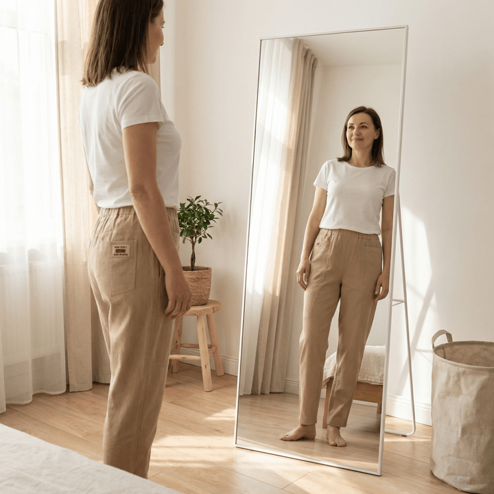 Linara™ – Cotton Linen Tapered Pants