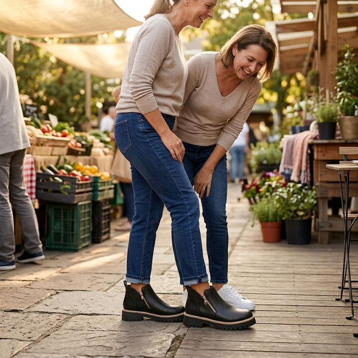 Strida™ – Cushioned Platform Ankle Boots
