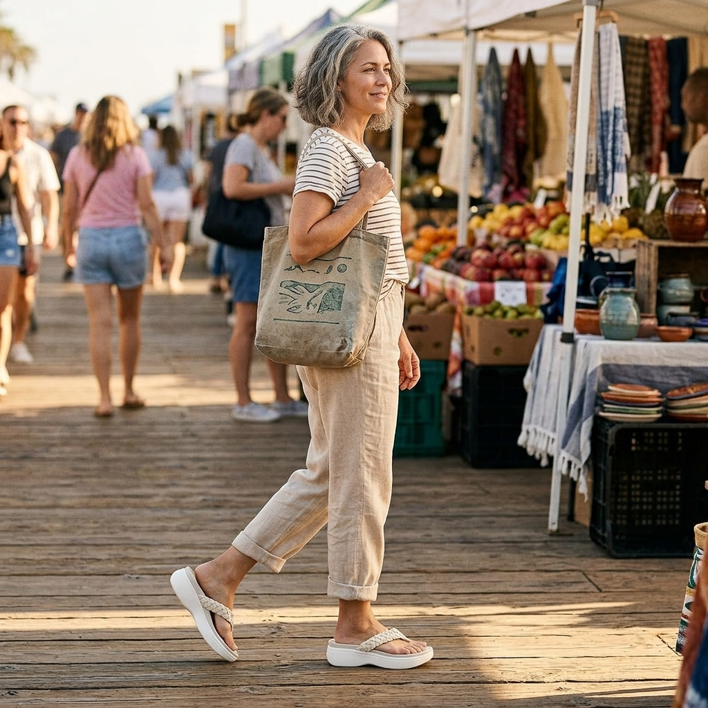 Soléna™ – Braided Platform Sandal for All Day Comfort