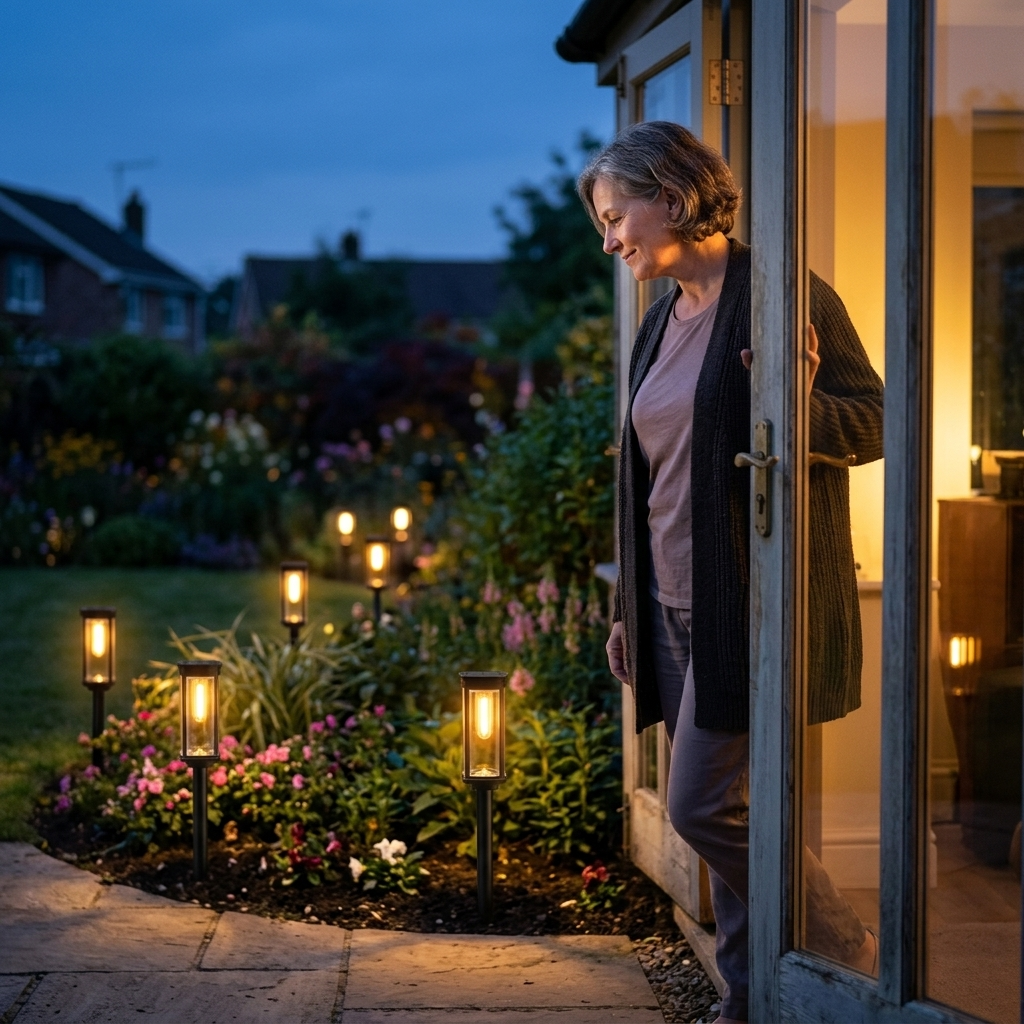 Lumiara™ – Vintage Glow Solar Walkway Light