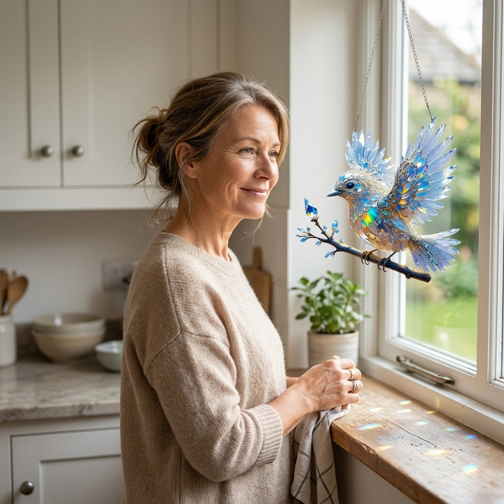 Lumara™ – Iridescent Bluebird Suncatcher Ornament