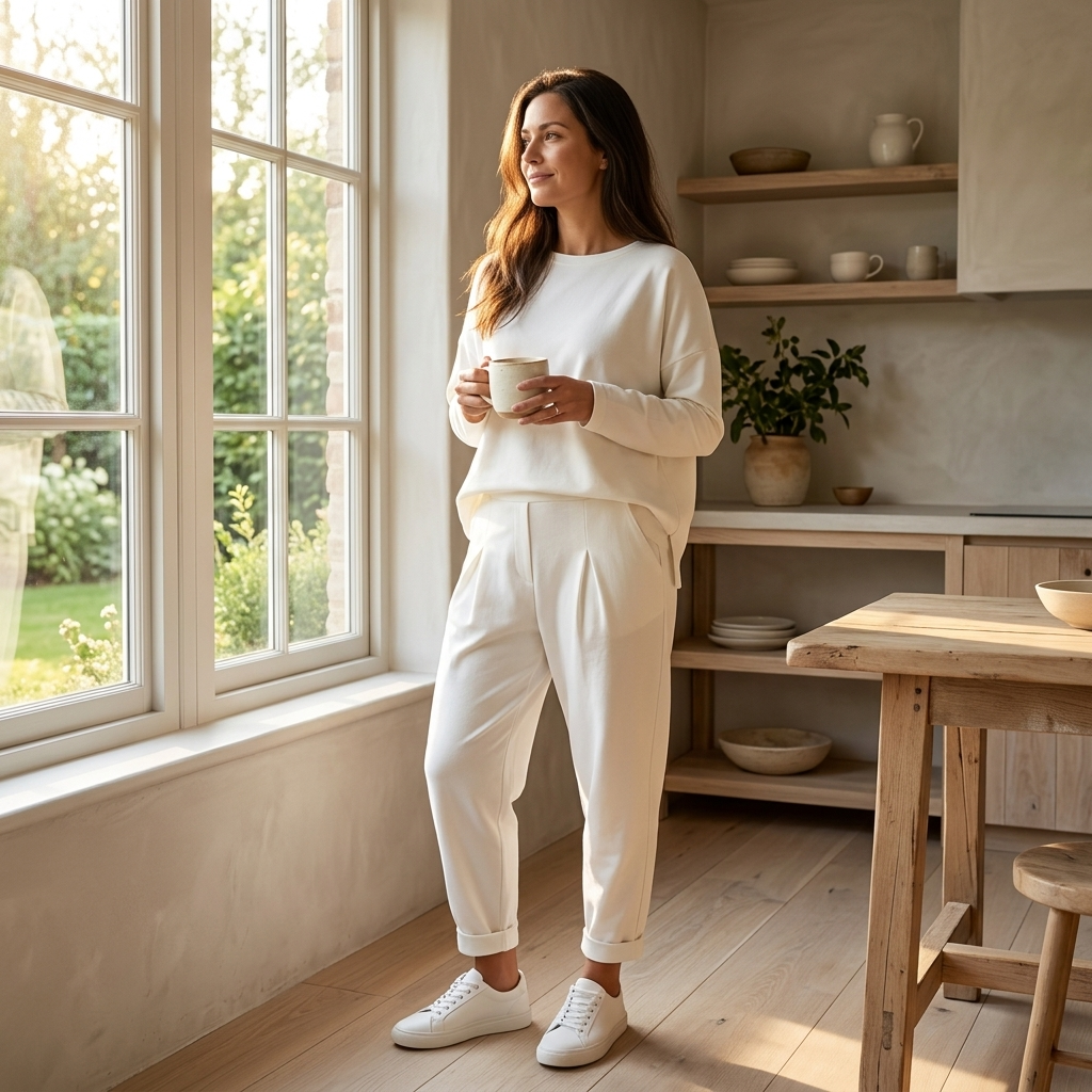Lunaire™ Soft Cotton Two Piece Lounge Set
