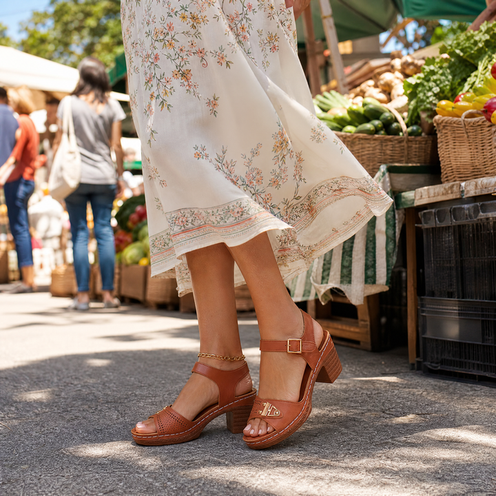 Luna™ Cushioned Block Heel Sandals for All-Day Wear