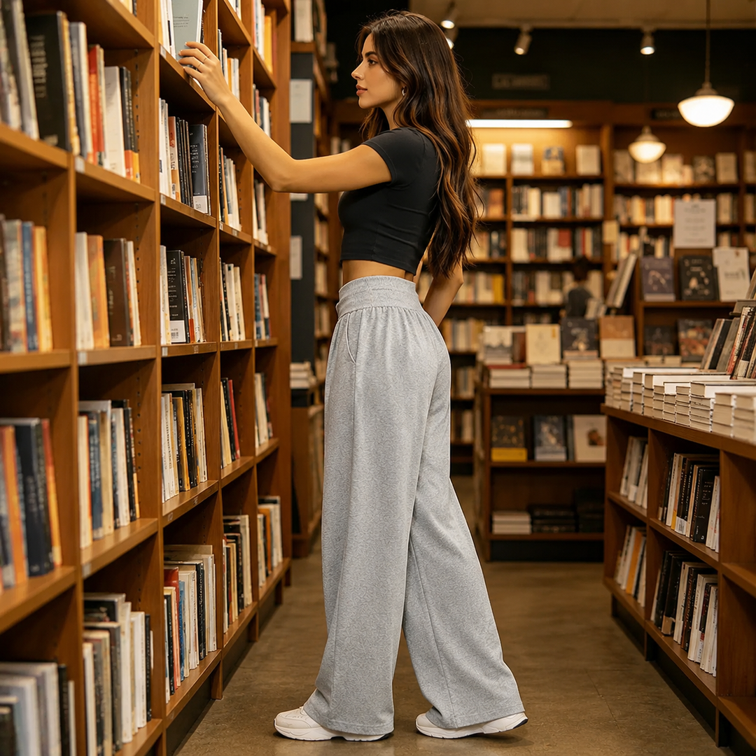 Lunessa™ High-Waist Wide-Leg Sweatpants for Effortless Style