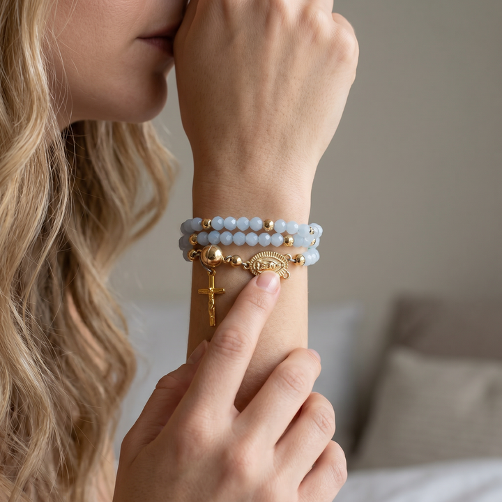 Aveluna™ — Handmade Rosary Bracelet