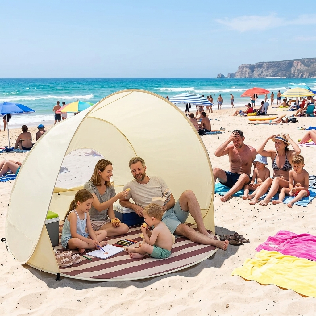 Shadespring™ – Instant Pop Up Beach Tent