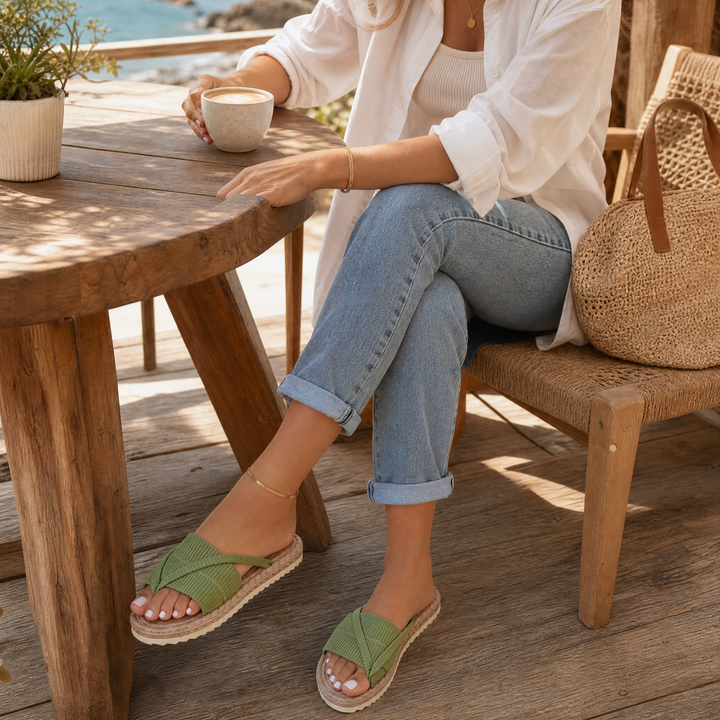 Lunara™ – Soft Woven Summer Slide Sandals