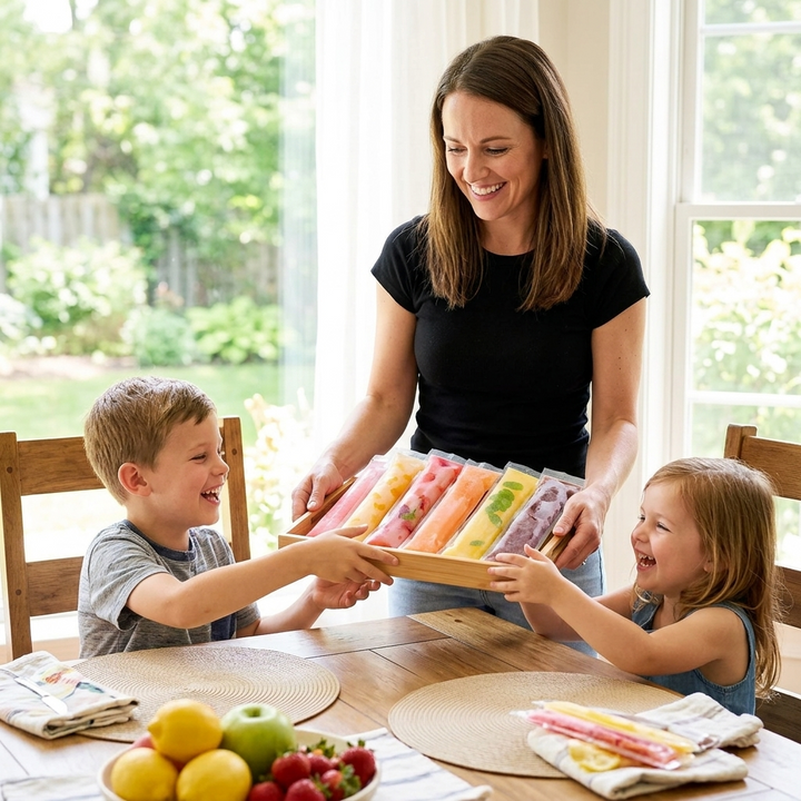 Popsly™ – Leakproof DIY Popsicle Pouches with Funnel