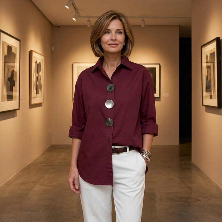 Milenza™ – Italian Style Statement Blouse