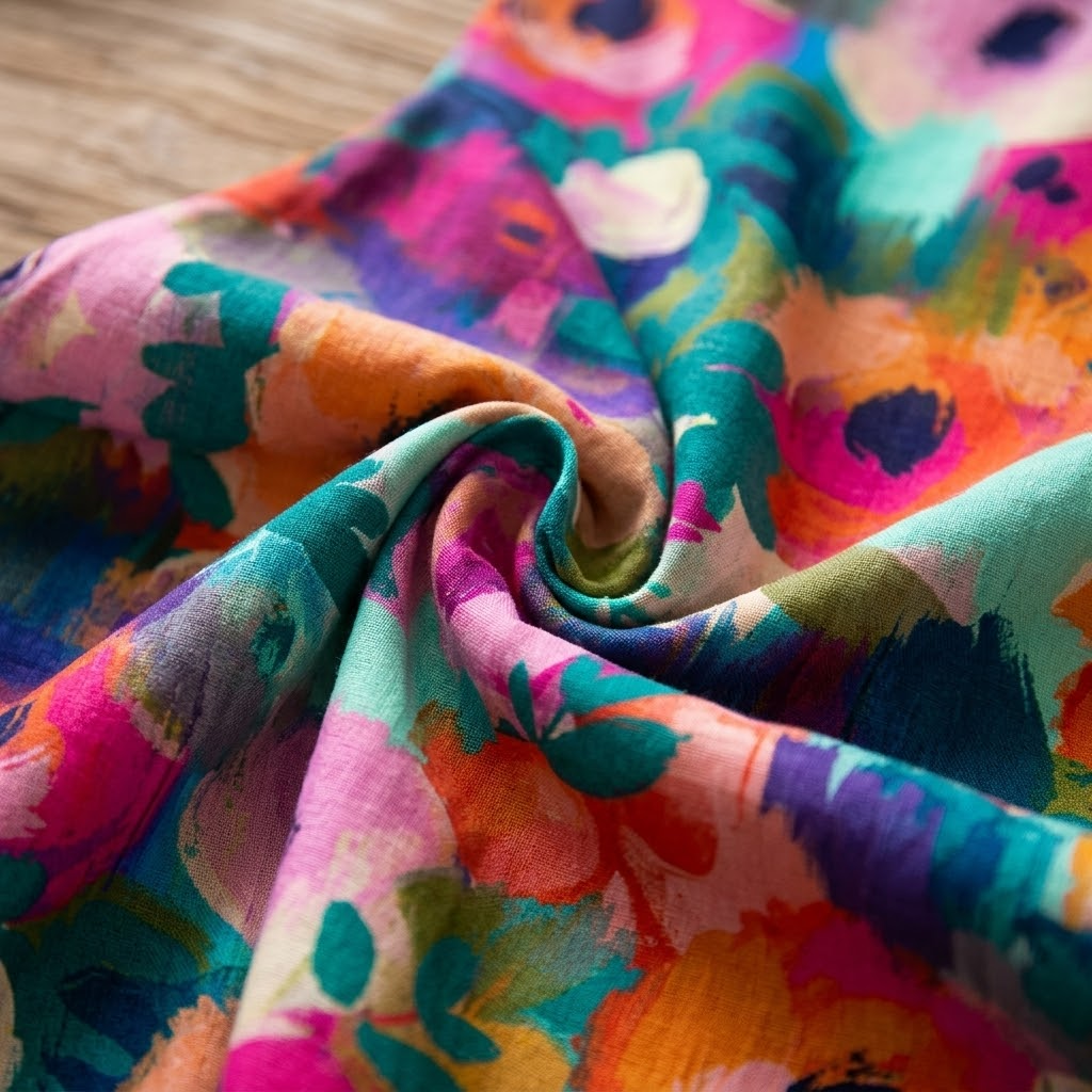 Florenza™ – Painterly Floral Midi Dress