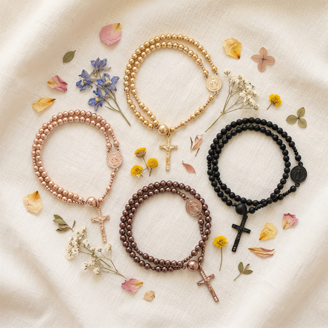 Belluna™ – Double Wrap Rosary Bracelet