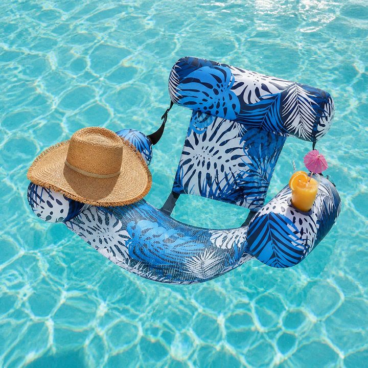 Lazura™ — Tropical Pool Float Chair with Headrest
