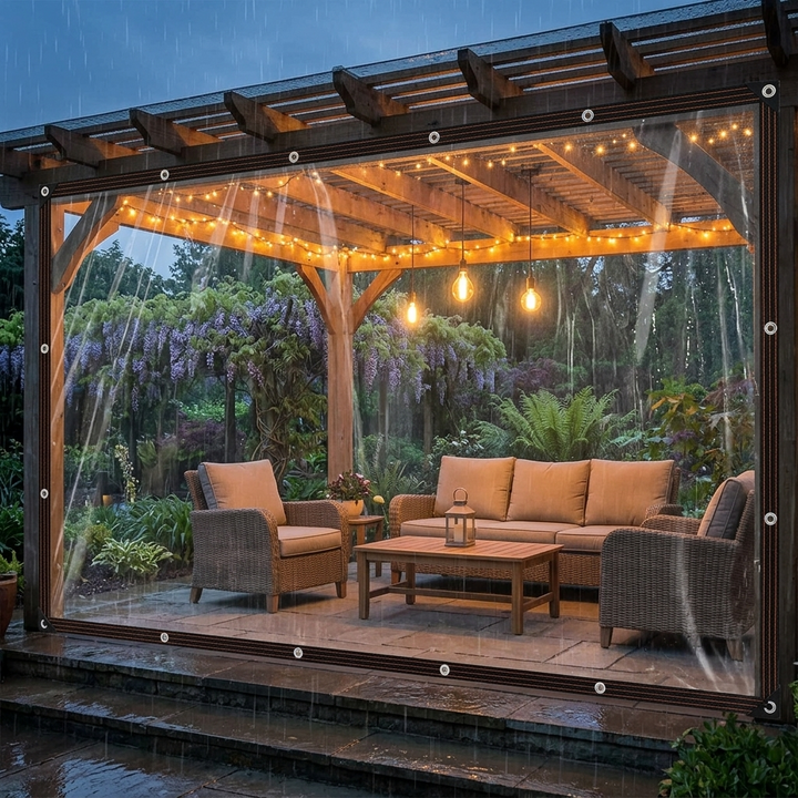 Clearvana™ – Clear Heavy-Duty Patio Tarp