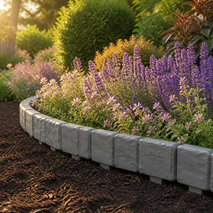StoneCraft™ – Stake-In Faux Stone Garden Border
