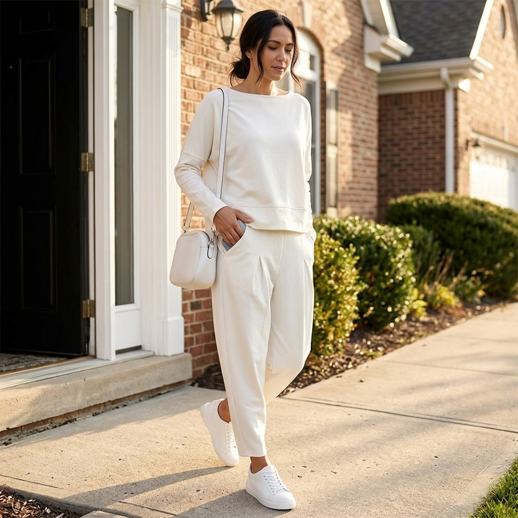 Lunaire™ Soft Cotton Two Piece Lounge Set