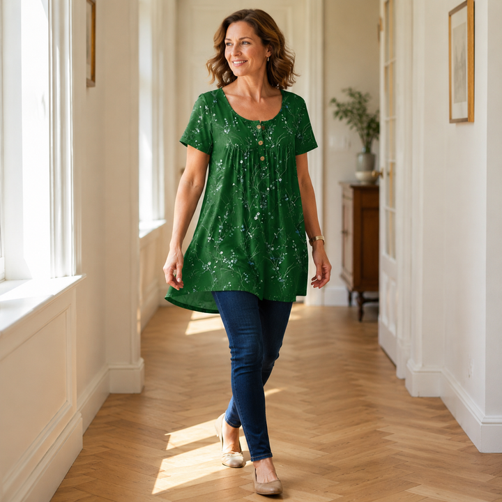 Lunalia™ – Flowy Floral Tunic for Everyday
