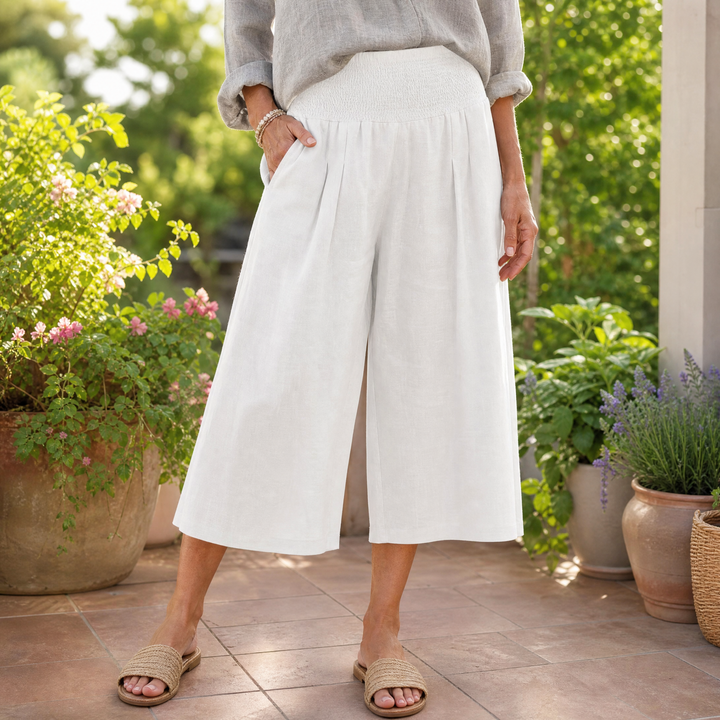 Coastella™ – Smocked-Waist Culottes