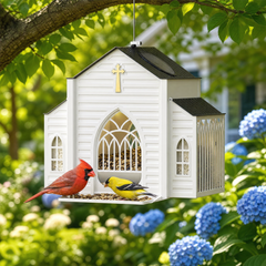 Sanctora™ – Solar Chapel Bird Feeder
