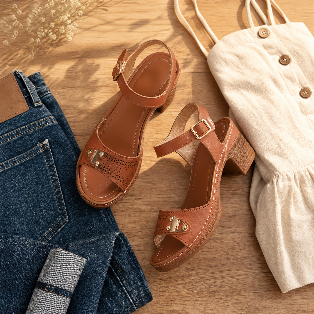 Luna™ Cushioned Block Heel Sandals for All-Day Wear