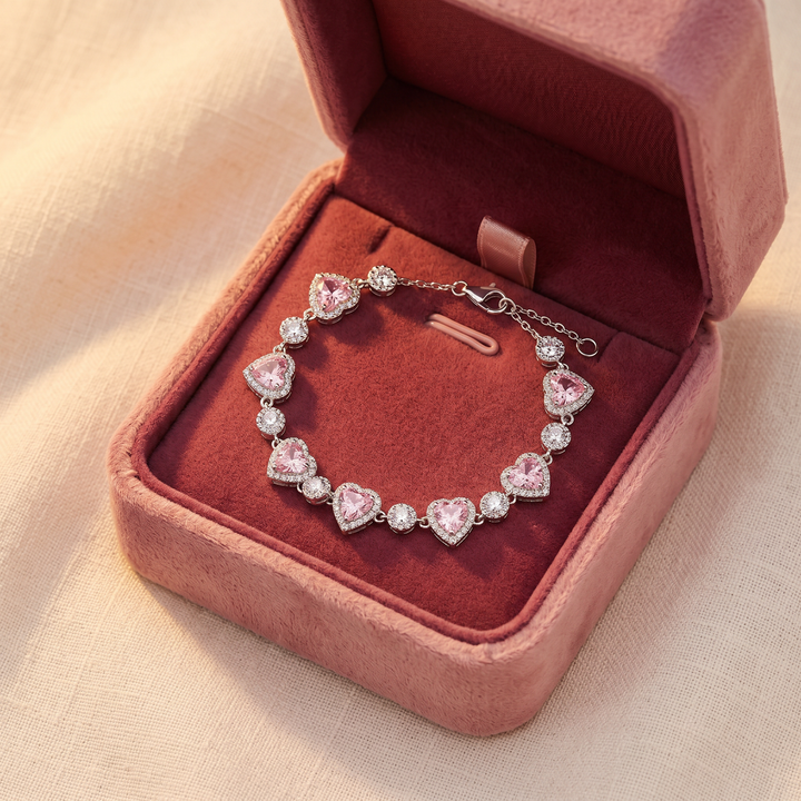 Lunavia™ – Heart Crystal Halo Bracelet