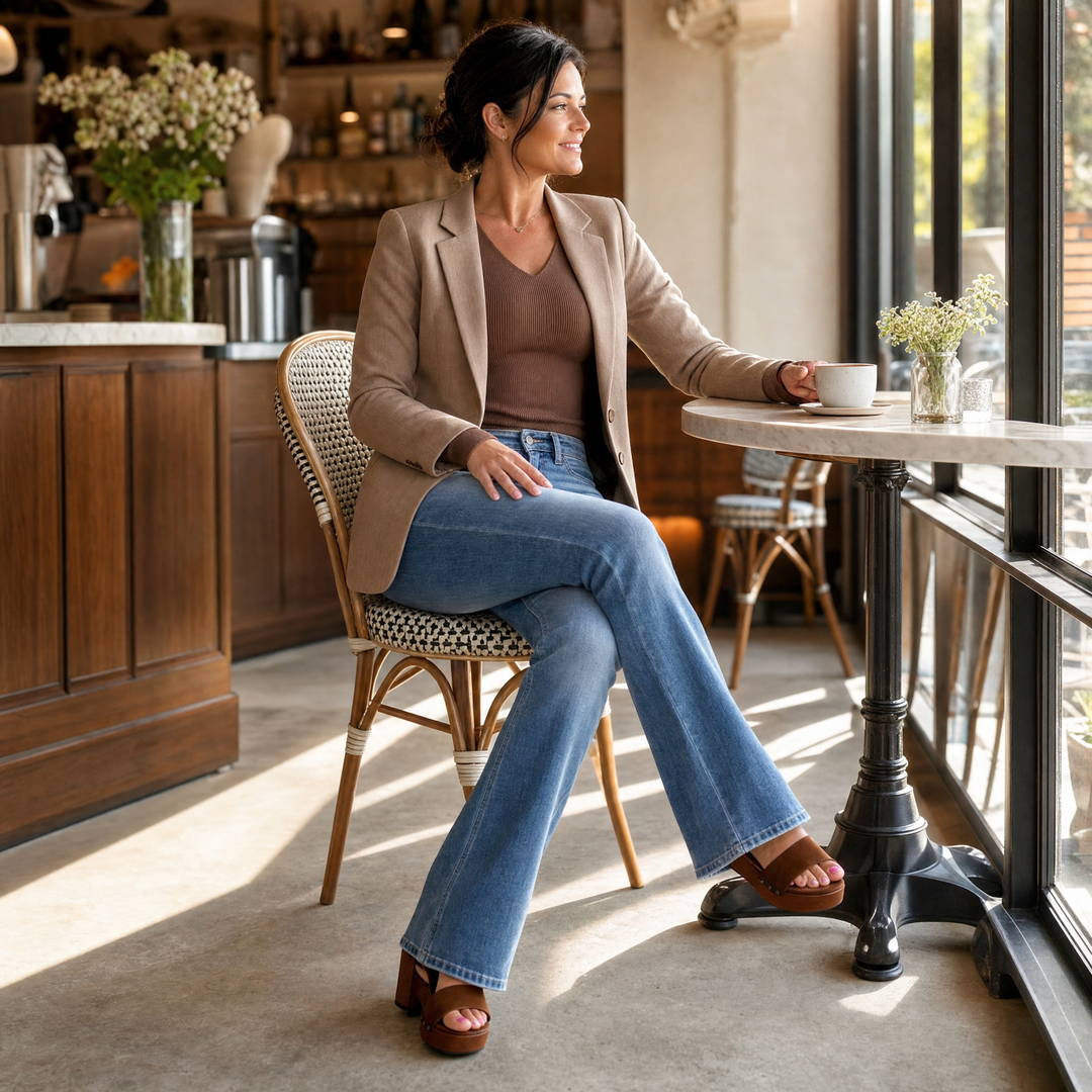 Denalia™ Tummy-Smoothing Bootcut Jeans