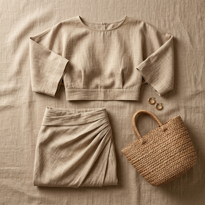 Lunavia™ Kimono Sleeve Two-Piece Set for Effortless Elegance