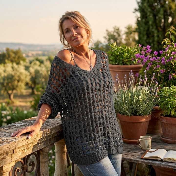 Covena™ – Breezy Crochet Layering Top