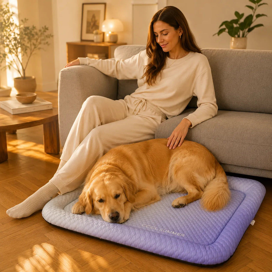 PawChill – Cooling Mat for Dogs with Pillow Edge and Non-Slip Base