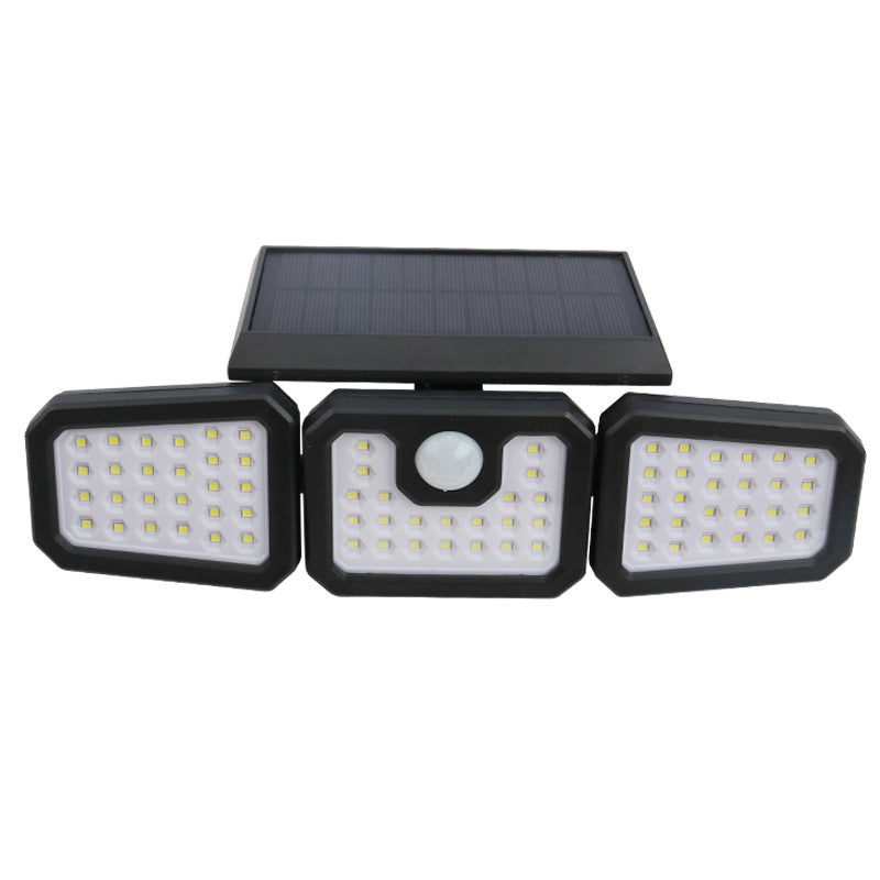 Northwall™ – 3-Head Solar Wall Light with Motion Sensor