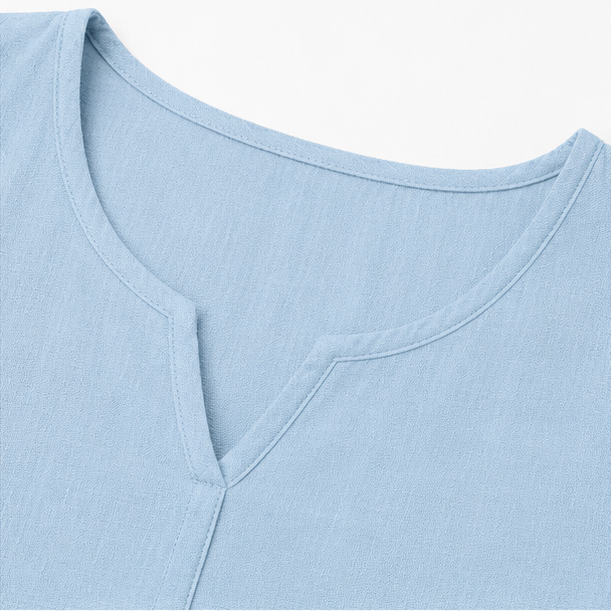 Linora – Ruffle Sleeve Linen-Look Two-Piece Summer Set