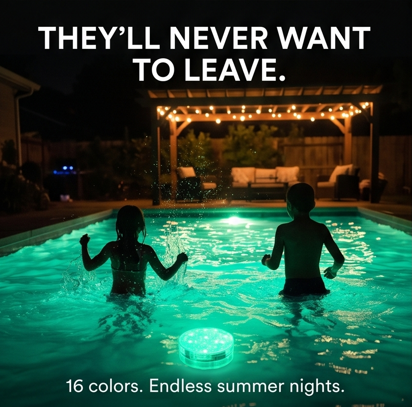 LumaGlow™ – Submersible Pool Light with Remote