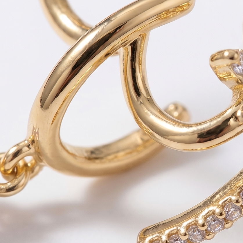 Luminelle™ – Gold Star Zircon Earrings