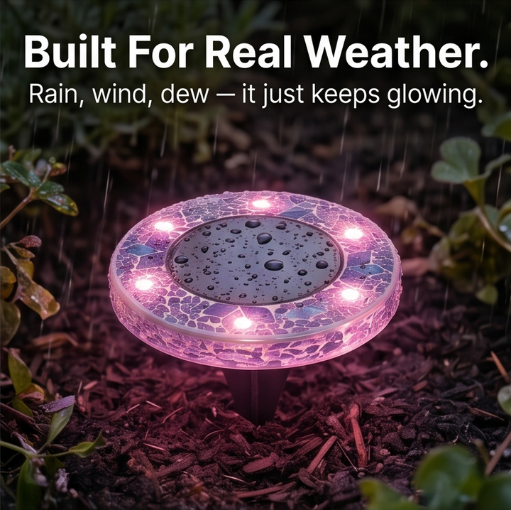 Glowmara™ – Decorative Mosaic Solar Path Lights