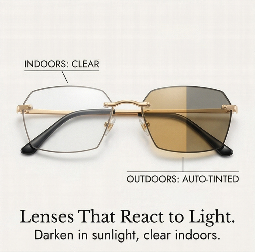 Lumivue™ – 2 in 1 Photochromic Reading Glasses