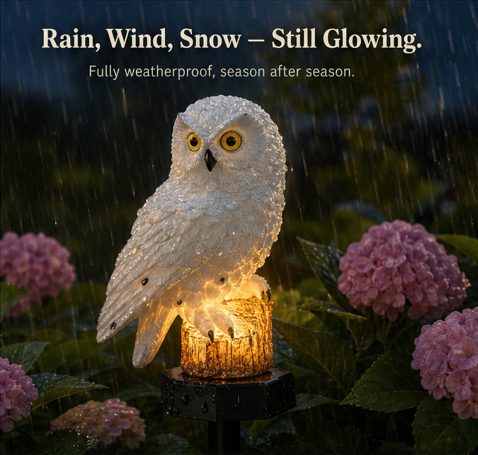 Lumora™ – Solar Owl Garden Light for Magical Dusk Glow