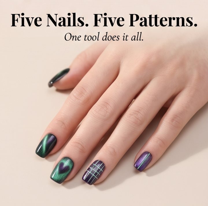 Lunavia™ – 8-in-1 Cat Eye Nail Magnet Tool