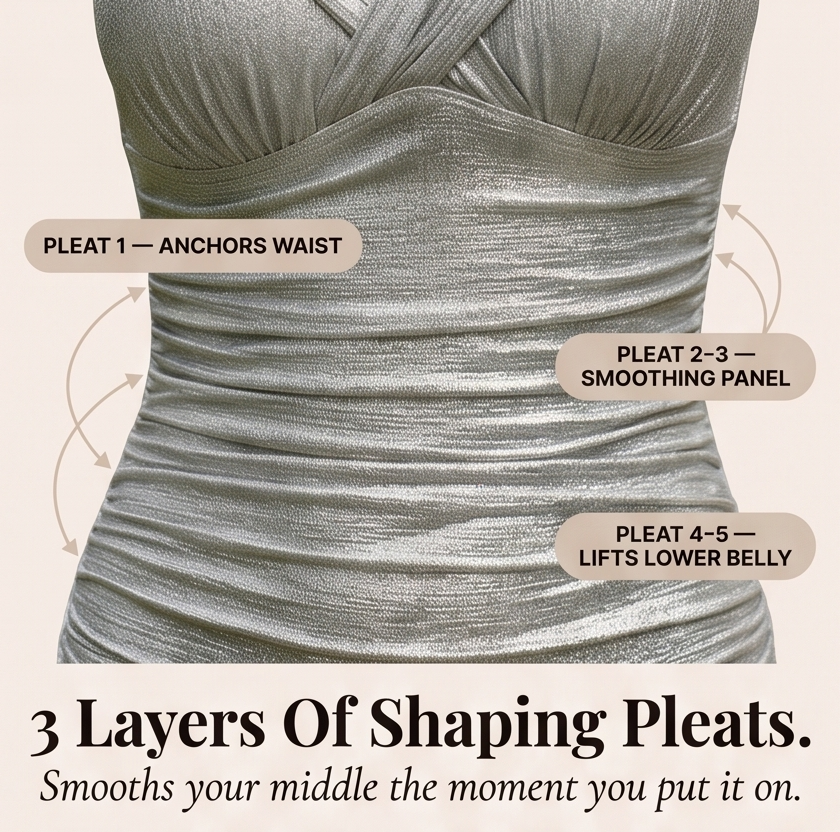 Lunavia™ – Shimmer Tummy-Control Swimsuit