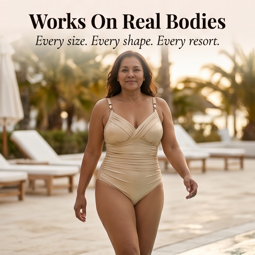 Lunavia™ – Shimmer Tummy-Control Swimsuit