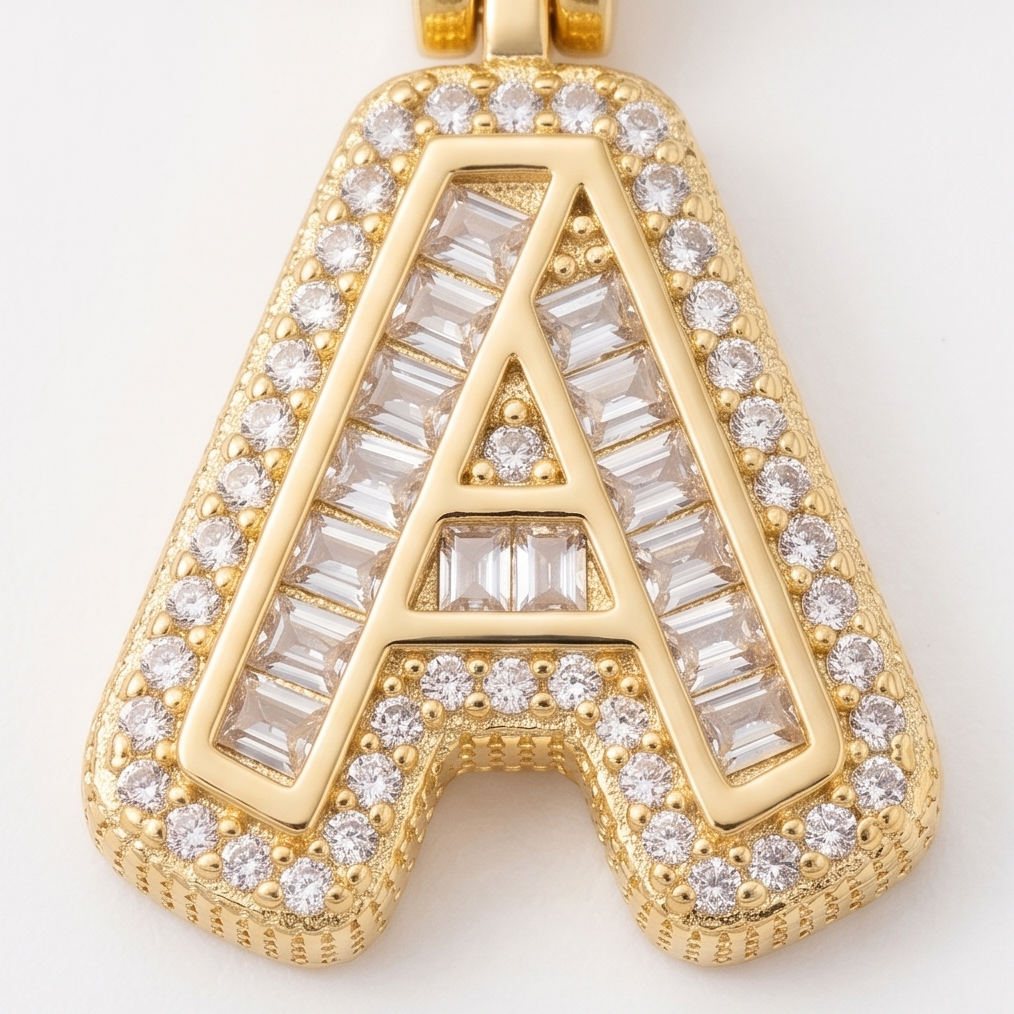 Luneria™ - Two-Piece Initial Pendant Necklace Set
