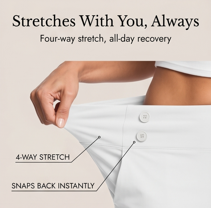Marivella™ – High-Waist Stretch Capri Pants
