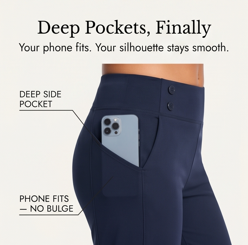 Marivella™ – High-Waist Stretch Capri Pants
